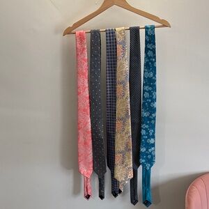 Calvin Klein Pink, Gray, Gold, and Blue Tie Collection